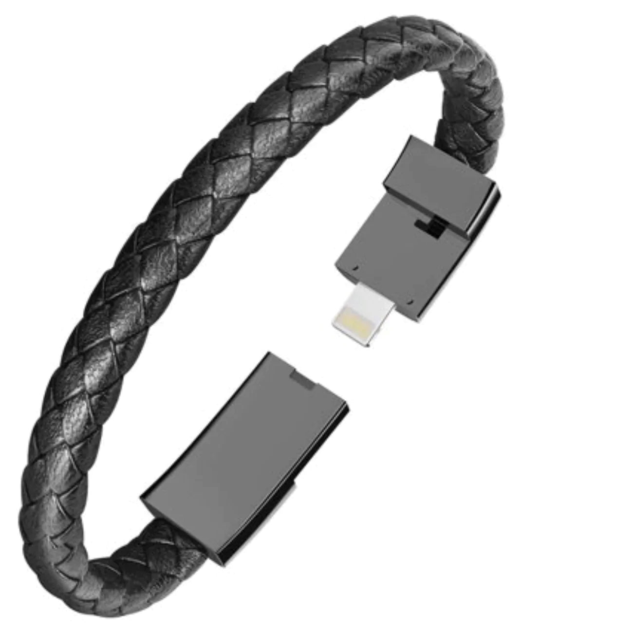 Vegan Leather Braided Leatherette Bracelet Portable USB Charging Cable Data  Cord Charger Charging Sync Cable USB C - Etsy
